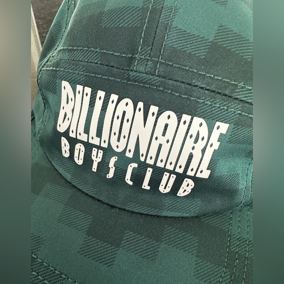 Billionaire Boys Club Teal Green Plaid Five-Panel Camp Cap - Picture 8 of 9